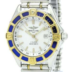 BREITLING Lady J 18K Gold Steel Quartz Ladies Watch D52065 Polished